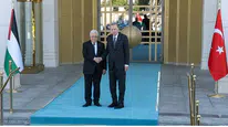 Cumhurbaşkanı Erdoğan, Filistin Devlet Başkanı Abbas'ı Resmi Törenle Karşıladı