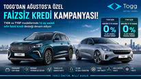 TOGG'dan Ağustos Kampanyası: 800 Bin TL Faizsiz Kredi