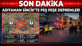 Adıyaman’da korkutan sarsıntılar: 3.7 ve 4.2