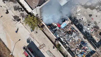 Sinop Boyabat’ta Korkutan Yangın: Atıl Hastane Binası Alevlere Teslim Oldu