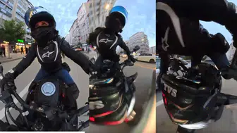 Sivas’ta Motosiklet Kazası Kamerada: Sürücü Takla Attı