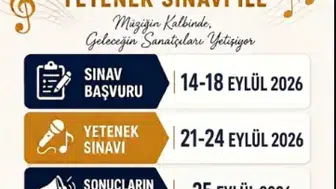 Sivas’ta Müzik Eğitimi İçin Yetenek Sınavı: Başvurular 14 Eylül’de Başlıyor