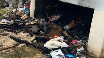Kovancılar’da korkutan yangın: Balkon altındaki odunlar tutuştu