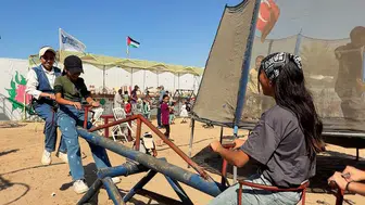 Gazze’de Çocuklar İçin Savaşın Gölgesinde Yaz Festivali