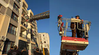 Korkutan Olay: Balkondan Atlayan Kadın Demirlerde Asılı Kaldı