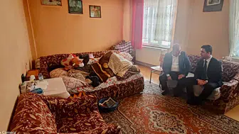 Kaymakam Mahmut Fazıl Yıldız’dan Nurettin Güney’e Geçmiş Olsun Ziyareti
