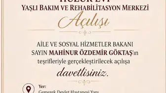 Gemerek Huzurevi ve Yaşlı Bakım Merkezi Hizmete Açılıyor