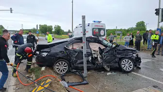 Tır, Otomobil ve Minibüs Birbirine Girdi