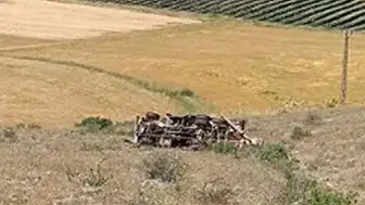 Sivas-Tokat Yolunda İş Makinesi Kazası! Sondaj Aracı Devrildi