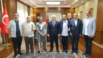 Sivas Valisi Şimşek’e Engelli ve Gazi Derneklerinden Ziyaret