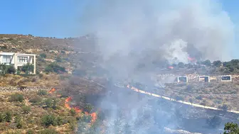 Bodrum'da Korkutan Yangın! Alevler Hızla Yayılıyor: Ekipler Seferber...