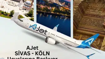 Sivas ile Köln Arasında Direkt Uçuşlar Başlıyor