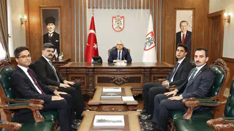 Kangal Kaymakamı Yıldırım, Vali Şimşek'i Ziyaret Etti