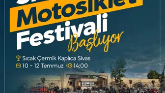 Sivas'ta 1. Motosiklet Festivali Başlıyor