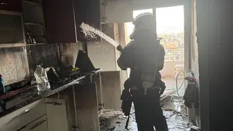Mardin'de 7 Katlı Binada Korku Dolu Anlar! Alevler Son Katı Sardı...
