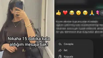 Geline büyük şok! Nikaha 15 dakika kala kayınpederin gönderdiği mesaja bakın