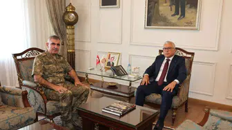 Tuğgeneral Zeynel Abidin Alptekin’den Vali Şimşek’e Veda Ziyareti