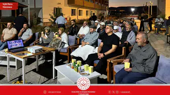 Sivas Huzurevinde Yeşilçam Nostaljisi: Açık Hava Sineması Etkinliği Düzenlendi