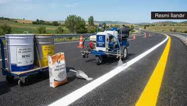 SOLVENT BAZLI BEYAZ VE SARI RENKLİ SOĞUK YOL ÇİZGİ BOYASI VE CAM KÜRECİĞİ MAL ALIMI