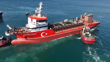 Türkiye'nin İlk Yerli Emici Tarama Gemisi Suya İndi