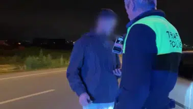 1.20 Promil Alkollü Çıktı! Polisten Kaçan Sürücü Pişman Oldu