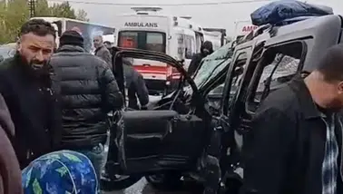 Van'da Sanayi Mevkiinde Korkutan Kaza! 2 Kişi Yaralandı