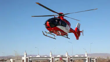 Sivas’ta Ambulans Helikopter Hizmeti Hayat Kurtarmaya Devam Ediyor