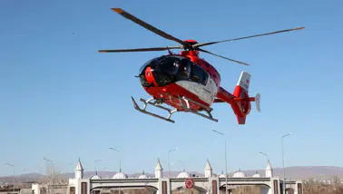 Sivas’tan Kalkan Helikopter Hastaya Umut Oldu