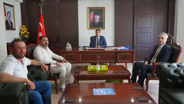 Kangal'da Kaymakam Yıldırım'a Hayırlı Olsun Ziyaretleri