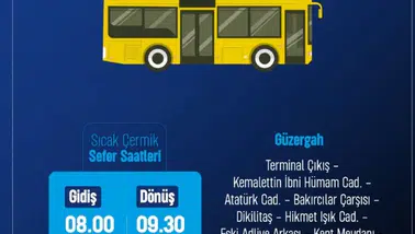 İşte Sıcak Çermik Otobüs Seferleri