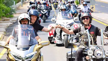 Sivas Sokakları Motor Sesiyle İnledi! Başkan Adem Uzun da Direksiyonda