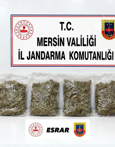 Mersin'de Jandarmadan Narko Baskın! 2 Kilo Esrar Ele Geçirildi, 2 Şüpheli Yakalandı