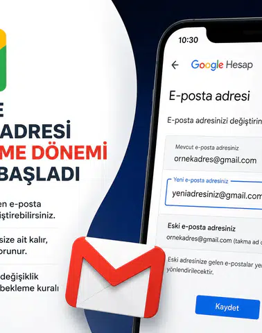 Gmail’de Yeni Dönem: E-Posta Adresi Değiştirme Özelliği Kullanıma Sunuldu Teknoloji devi Google, Gmail