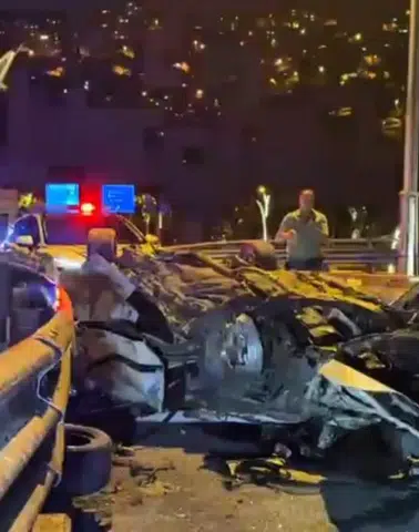 Takla atan araç hurda yığınına döndü