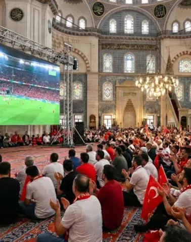 Camide Dünya Kupası heyecanı: Sabah namazının ardından dev ekran kurulacak