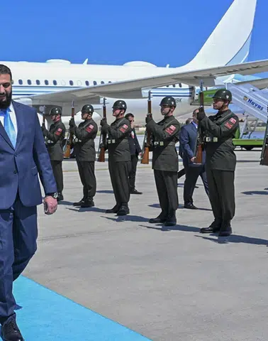 Suriye Cumhurbaşkanı Ahmed Şara Ankara'ya Geldi