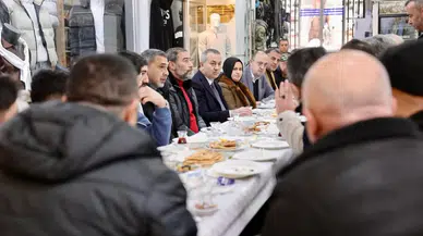 Başkan Adem Uzun, Süleyman Çanka Çarşısı Esnafıyla Kahvaltıda Buluştu