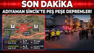 Adıyaman’da korkutan sarsıntılar: 3.7 ve 4.2