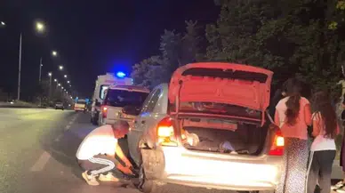 Sivas’tan Bursa’ya Giden Aile Eskişehir’de Kaza Yaptı