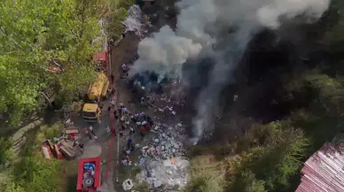 Lastik Atıklar Alev Aldı: Duman Gökyüzünü Kapladı!