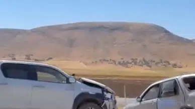 Siirt'te Korkutan Trafik Kazası! İki Araç Birbirine Girdi