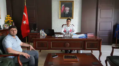 Kangal’da Şanlı Petrol İşletme Sahibinden Kaymakam Yıldırım’a Ziyaret