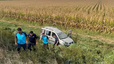 Aydın’da korkutan görüntü: Araç tarlaya uçtu, kimse bulunamadı