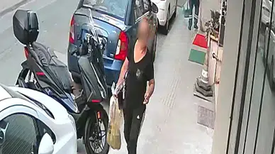 Pastırma Hırsızlığı Kamerada: Pastırma Poşeti Böyle Alındı