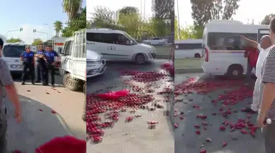 Kaldırım İşgali Müdahalesinde İlginç Anlar: Biberler Yola Saçıldı