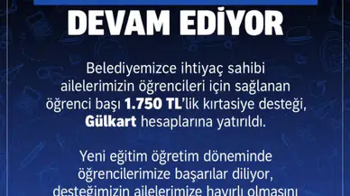 Sivas Belediyesi’nden Öğrencilere 1.750 TL Kırtasiye Desteği! Hesaplara Yatırıldı