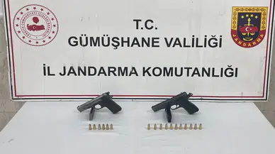 Gümüşhane’de Jandarma Ekiplerinden Kaçamadılar! Yaylada Ruhsatsız Silah Yakalandı