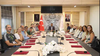 Erasmus+ Kapsamında Sivas’a Gelen Öğretmenlerden Millî Eğitim Müdürü Erdoğan’a Ziyaret
