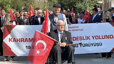 Yürüyüşe Tekerlekli Sandalyesiyle Katılan Gaziden Tarihi Çağrı