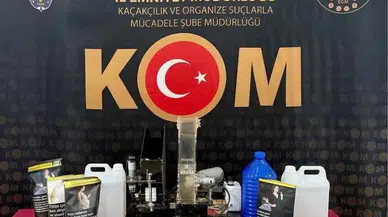 Yozgat’ta 5 bin doldurulmuş makaron ve etil alkol ele geçirildi